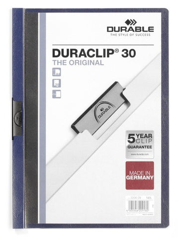 DURABLE Klemmhefter DURACLIP 30 220028 für 30 Blatt A4 nachtblau
