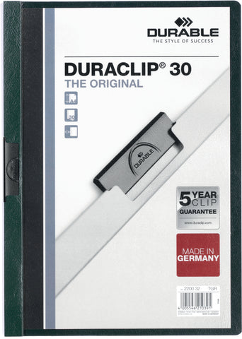 DURABLE Klemmhefter DURACLIP 30 220032 für 30 Blatt A4 petrol