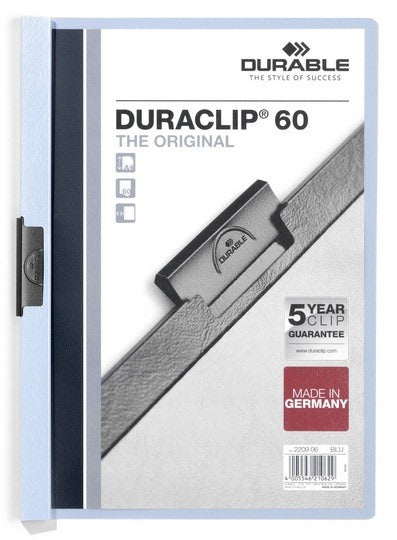 DURABLE Klemmhefter DURACLIP 60 220906 für 60 Blatt A4 blau