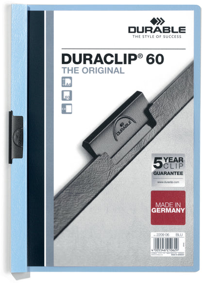 DURABLE Klemmhefter DURACLIP 60 220906 für 60 Blatt A4 blau