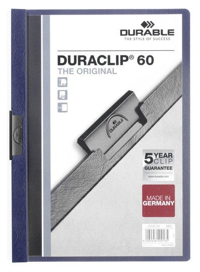 DURABLE Klemmhefter DURACLIP 60 220928 für 60 Blatt A4 nachtblau