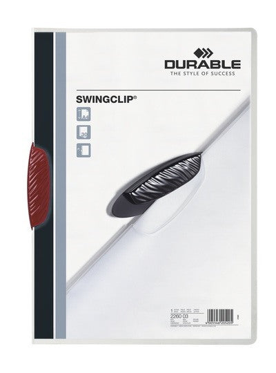 DURABLE Klemmhefter SWINGCLIP 226003 für 30 Blatt A4 rot