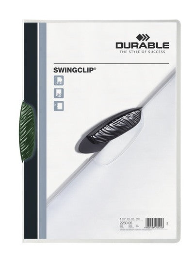 DURABLE Klemmhefter SWINGCLIP 226005 für 30 Blatt A4 grün