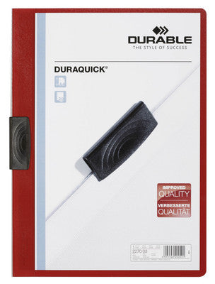 DURABLE Klemmhefter DURAQUICK A4 227003 rot