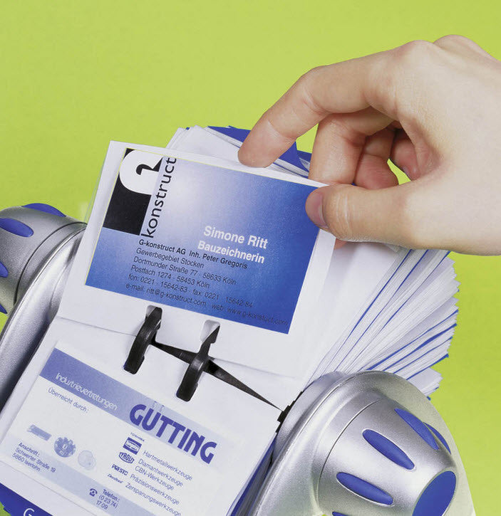 DURABLE Drehkartei VISIFIX FLIP VEGAS 241723 metallic silber 215x185x120mm