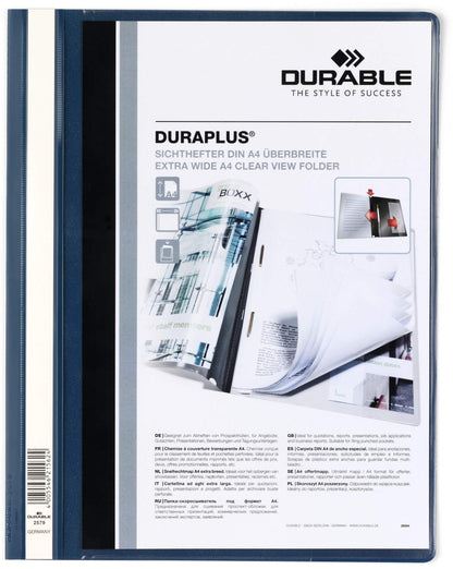 DURABLE Angebotshefter DURAPLUS 257907 für 100 Blatt A4 dunkelblau