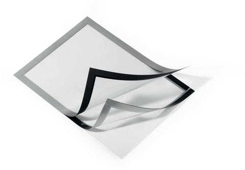 DURABLE Magnetrahmen Duraframe 488223 selbstklebend, silber 10 Stück