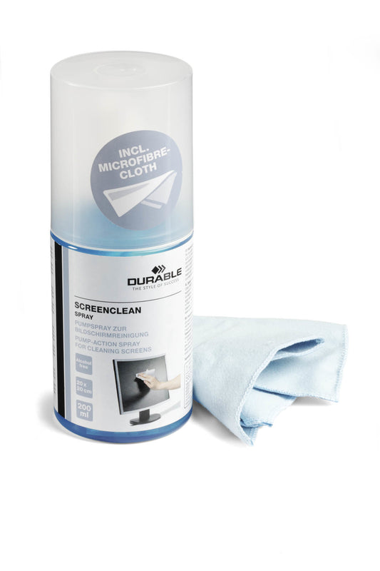 DURABLE Screenclean Spray Set 582300 Reinigungsspray 200ml