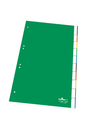 DURABLE Register grün A4 622105 10-teilig