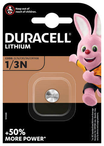 DURACELL Knopfbatterie Lithium CR1/3N CR11108, CR1, 2L76, 3V 1 Stück