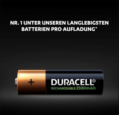 DURACELL Recharge Ultra PreCharged DX1500 AA,HR6,2400mAh,1.2V 4 Stück