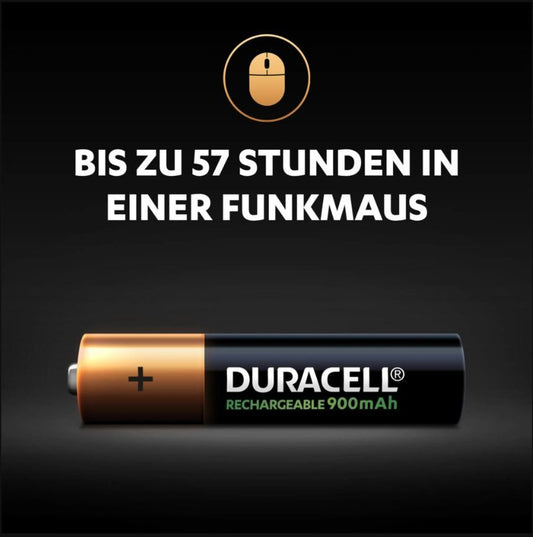 DURACELL Recharge Ultra PreCharged DX2400 AAA, 850 mAh, 1.2V 4 Stück