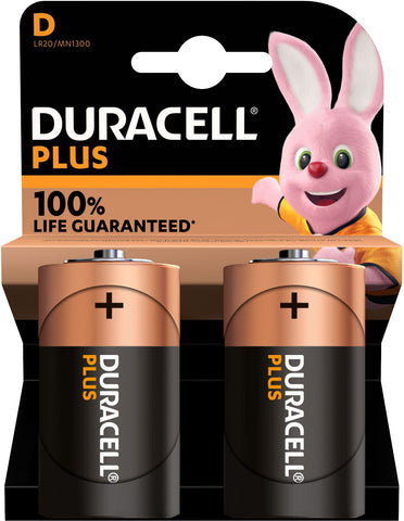 DURACELL Batterie Plus Power MN1300 D, LR20, 1.5V 2 Stück