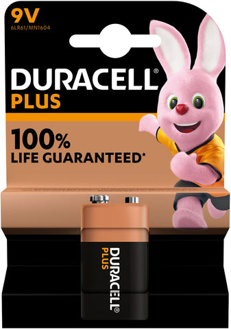 DURACELL Batterie Plus Power MN1604 6LR61, 9V