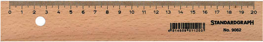 DUX Holzlineal 20cm 9062 unlackiert