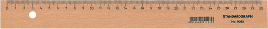 DUX Holzlineal 30cm 9063 unlackiert