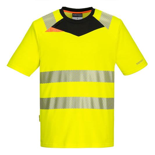 Portwest DX413 Shirt – Gelb/Schwarz – bequem & funktional