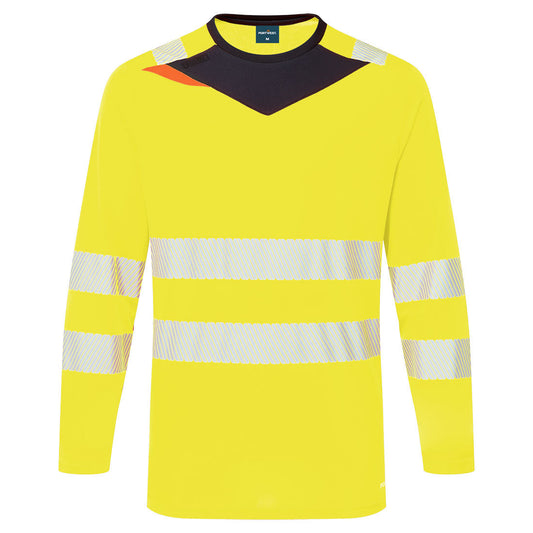 Portwest DX416 Shirt – Gelb/Schwarz – bequem & funktional