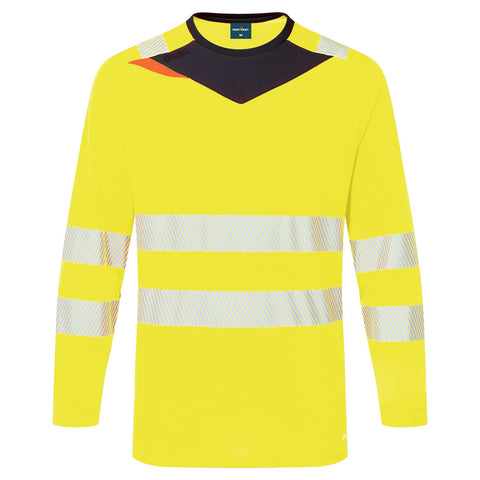 Portwest DX416 Shirt – Gelb/Schwarz – bequem & funktional