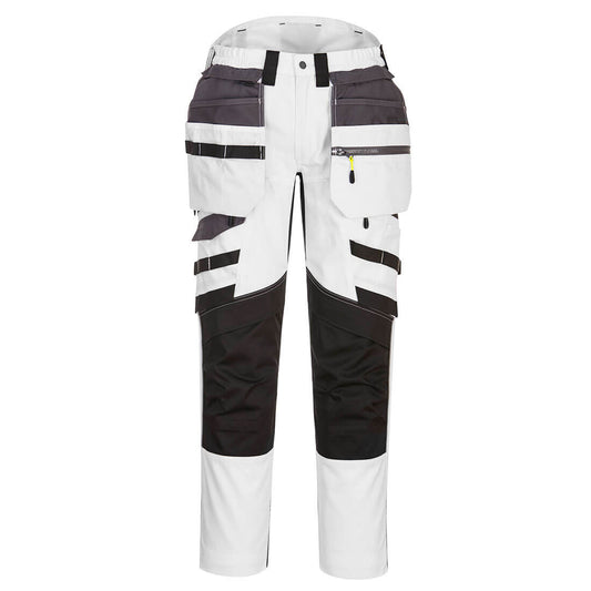 Portwest DX440 Hose – Weiss/Grau – strapazierfähige Arbeitshose