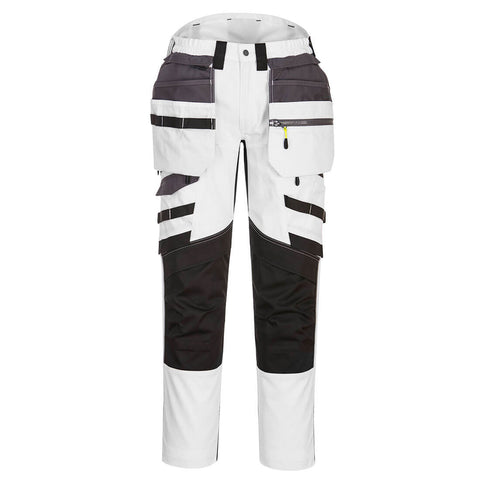 Portwest DX440 Hose – Weiss/Grau – strapazierfähige Arbeitshose