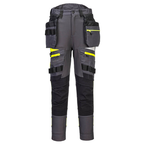 Portwest DX452 Hose – Metallgrau – robuste Arbeitshose mit Komfort