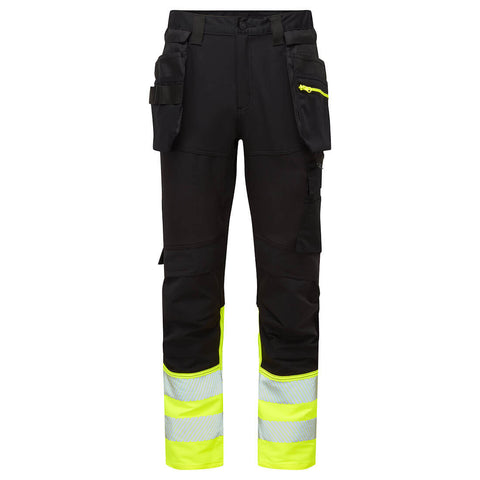 Portwest DX457 Hose – Gelb/Schwarz – robuste Arbeitshose mit Komfort