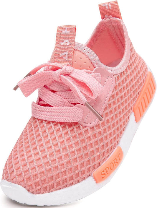 Daclay Kinder Mädchen Sportschuhe Atmungsaktiv Schnürsenkel Sneaker