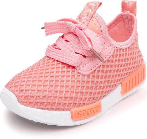 Daclay Kinder Mädchen Sportschuhe Atmungsaktiv Schnürsenkel Sneaker