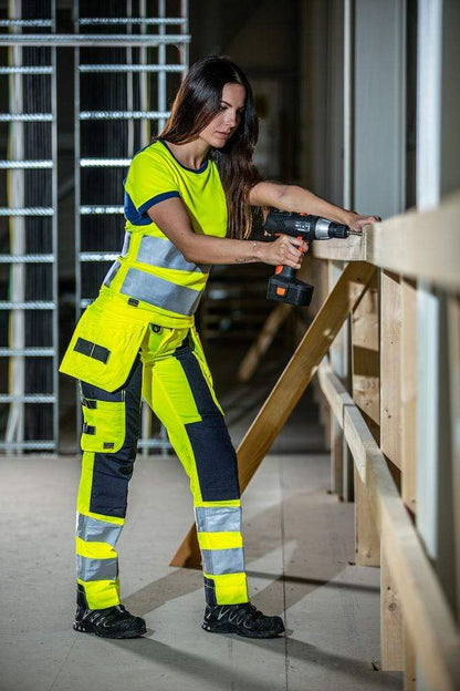 Damen Arbeitshose En Iso 20471 klasse 2 - Warnschutzhose