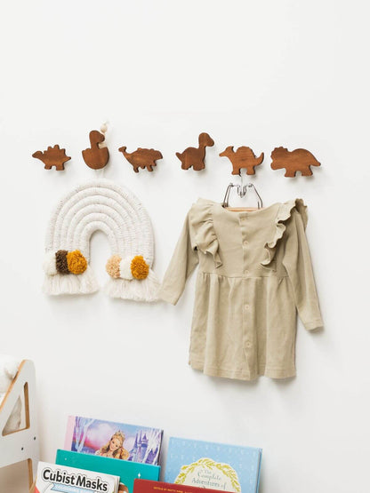 kids wooden wall hooks