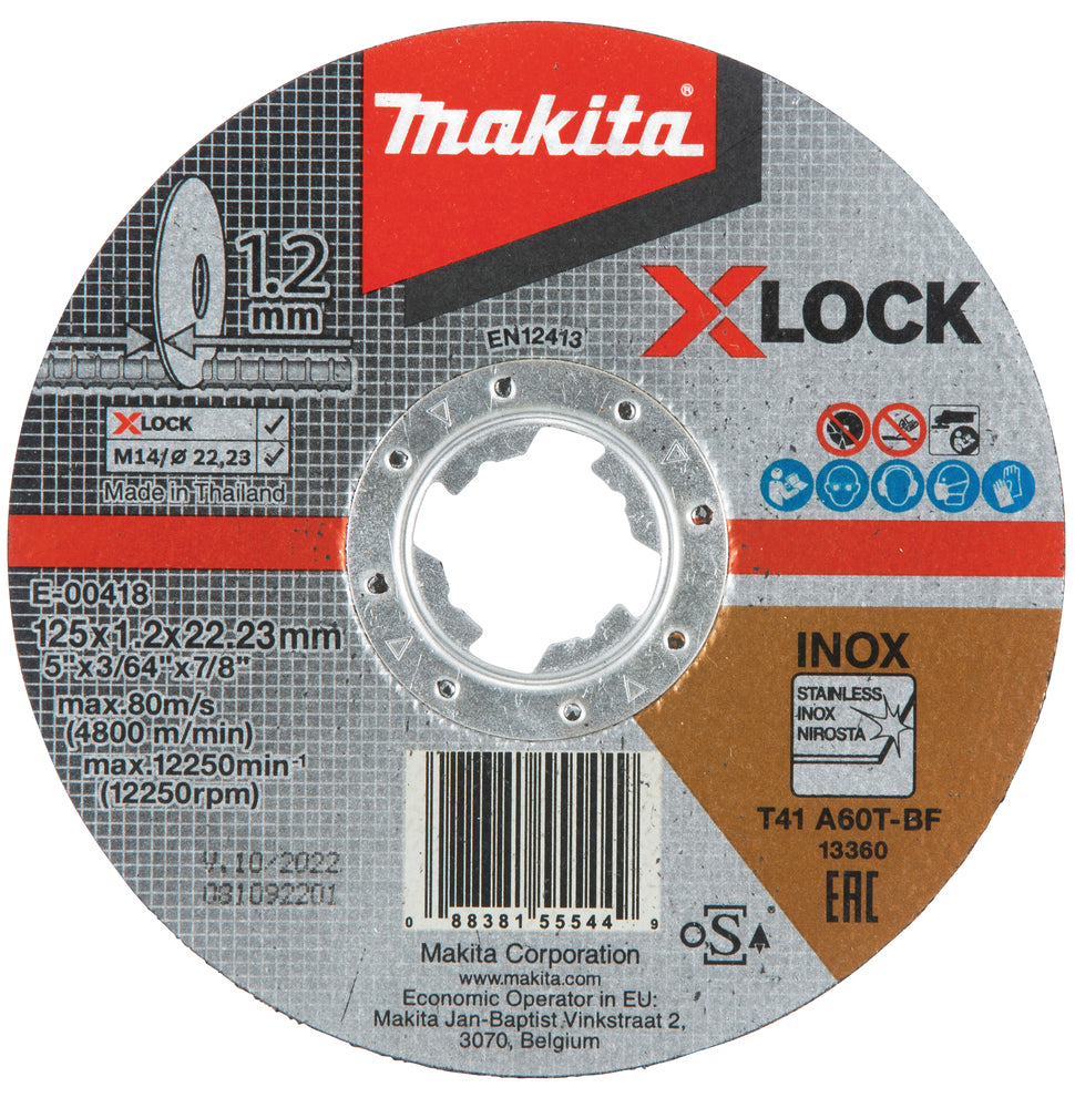 
          Trennscheibe 125/22,23 X-LOCK A60T
          E-00418
        