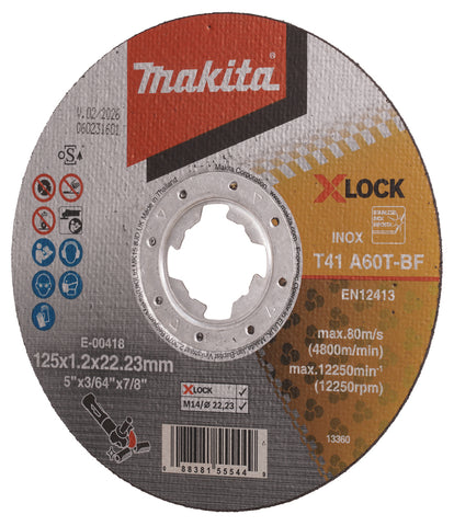 
          Trennscheibe 125/22,23 X-LOCK A60T
          E-00418
        