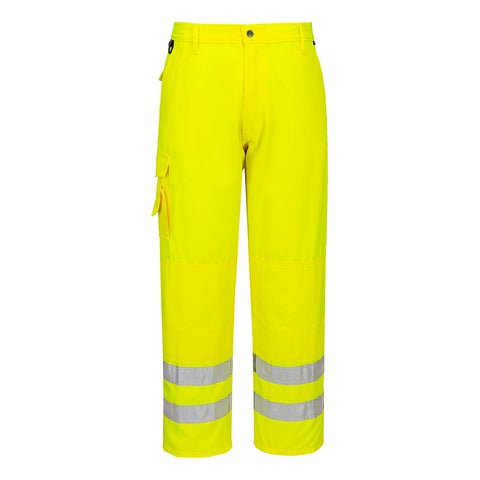 Portwest E046 Hose – Gelb – robuste Arbeitshose mit Komfort