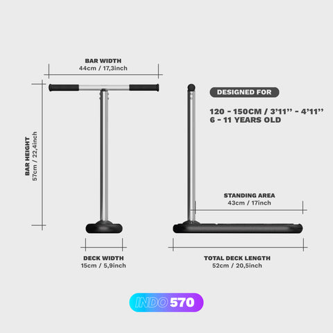 Indo Trampolin Scooter | 570 | schwarz