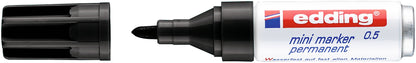 EDDING Mini Marker permanent 1,5-3mm 0-1 schwarz