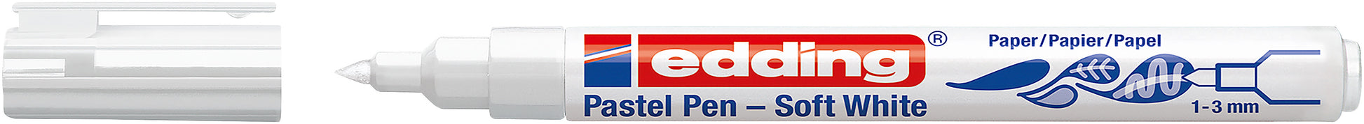 EDDING Pastel Pen 1500 1-3mm 1500-049 weiss