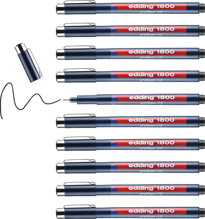 EDDING Profipen 1800 0.50mm 1800-1-05 schwarz
