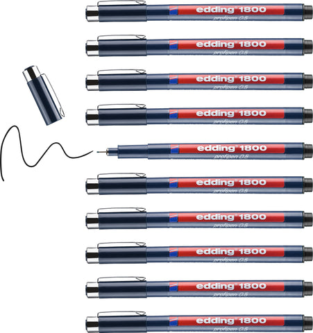 EDDING Profipen 1800 0.50mm 1800-1-05 schwarz