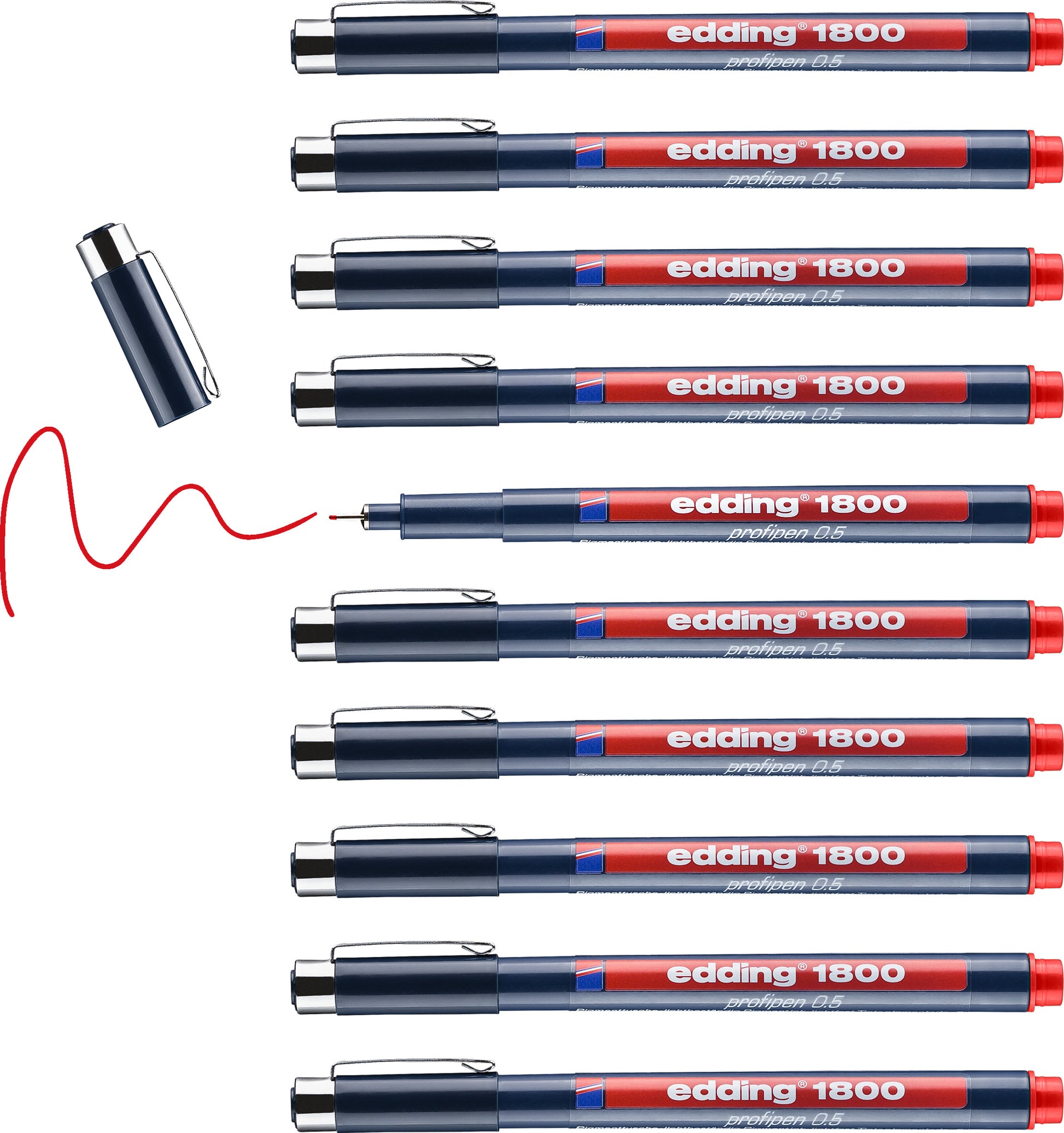 EDDING Profipen 1800 0.50mm 1800-2-05 rot