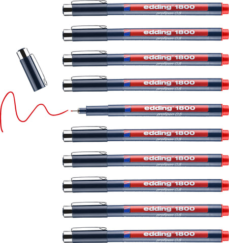 EDDING Profipen 1800 0.50mm 1800-2-05 rot