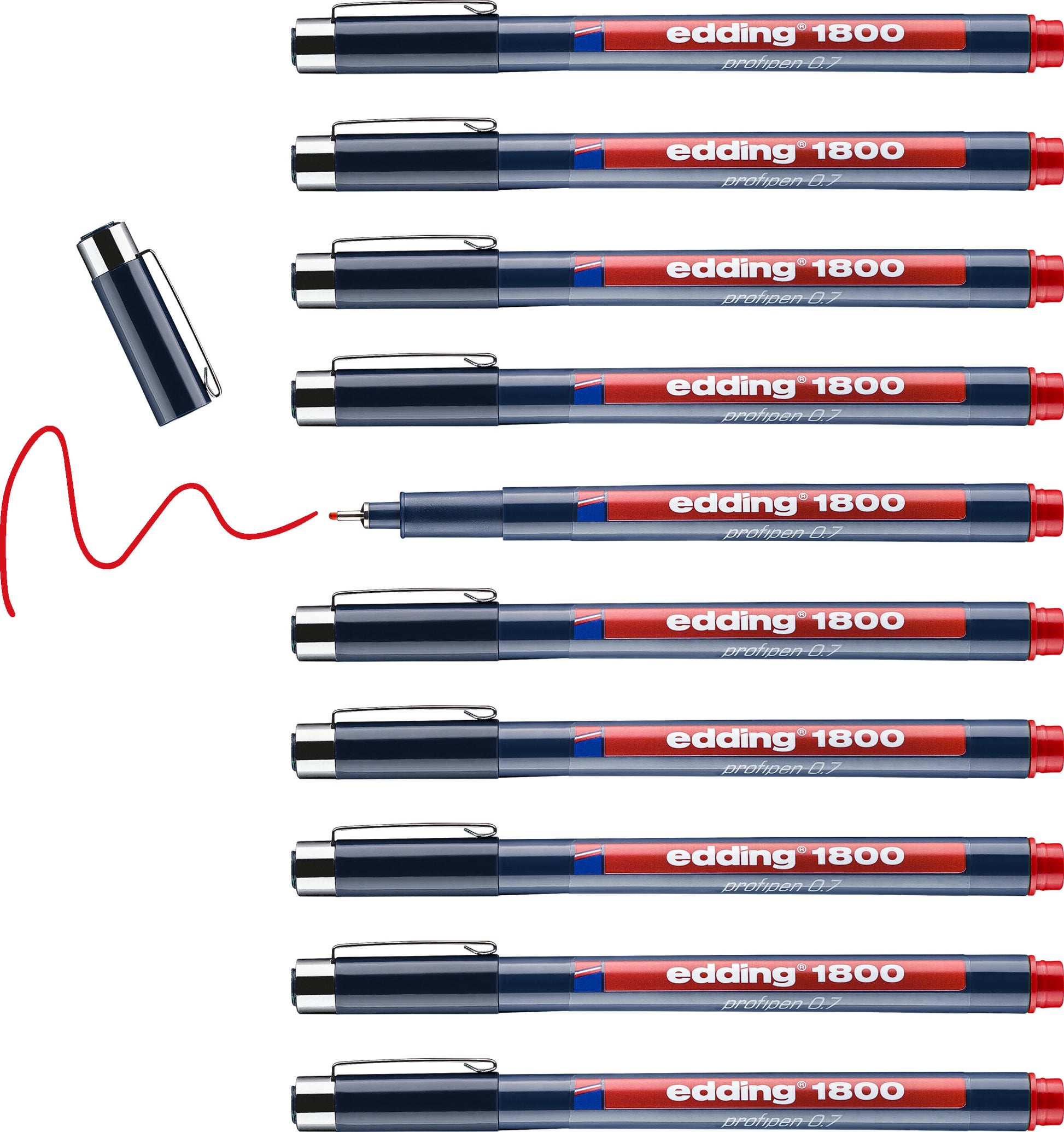 EDDING Profipen 1800 0.70mm 1800-2-07 rot