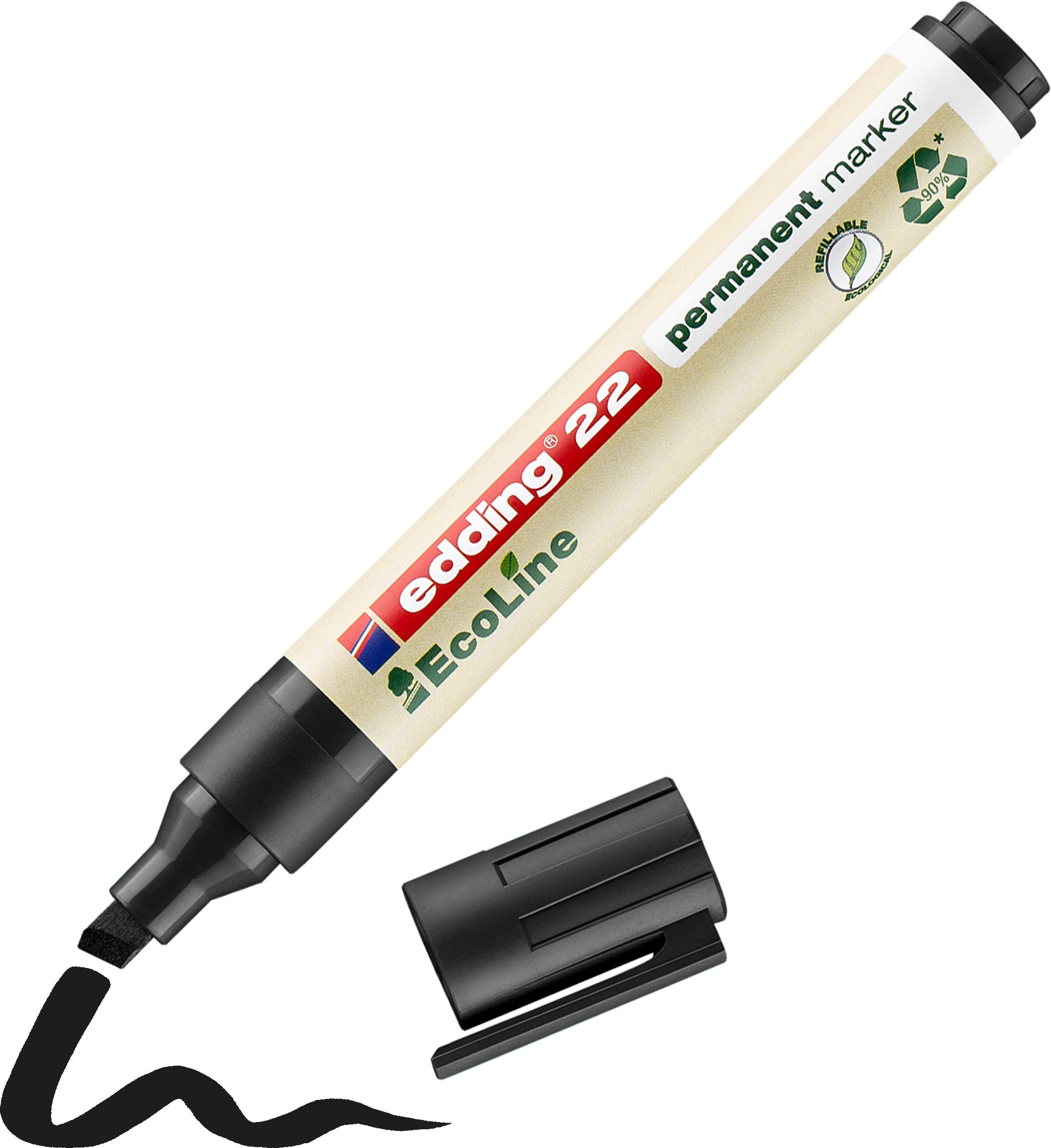 EDDING Permanent Marker 22 1.0-5.0mm 22-1 schwarz