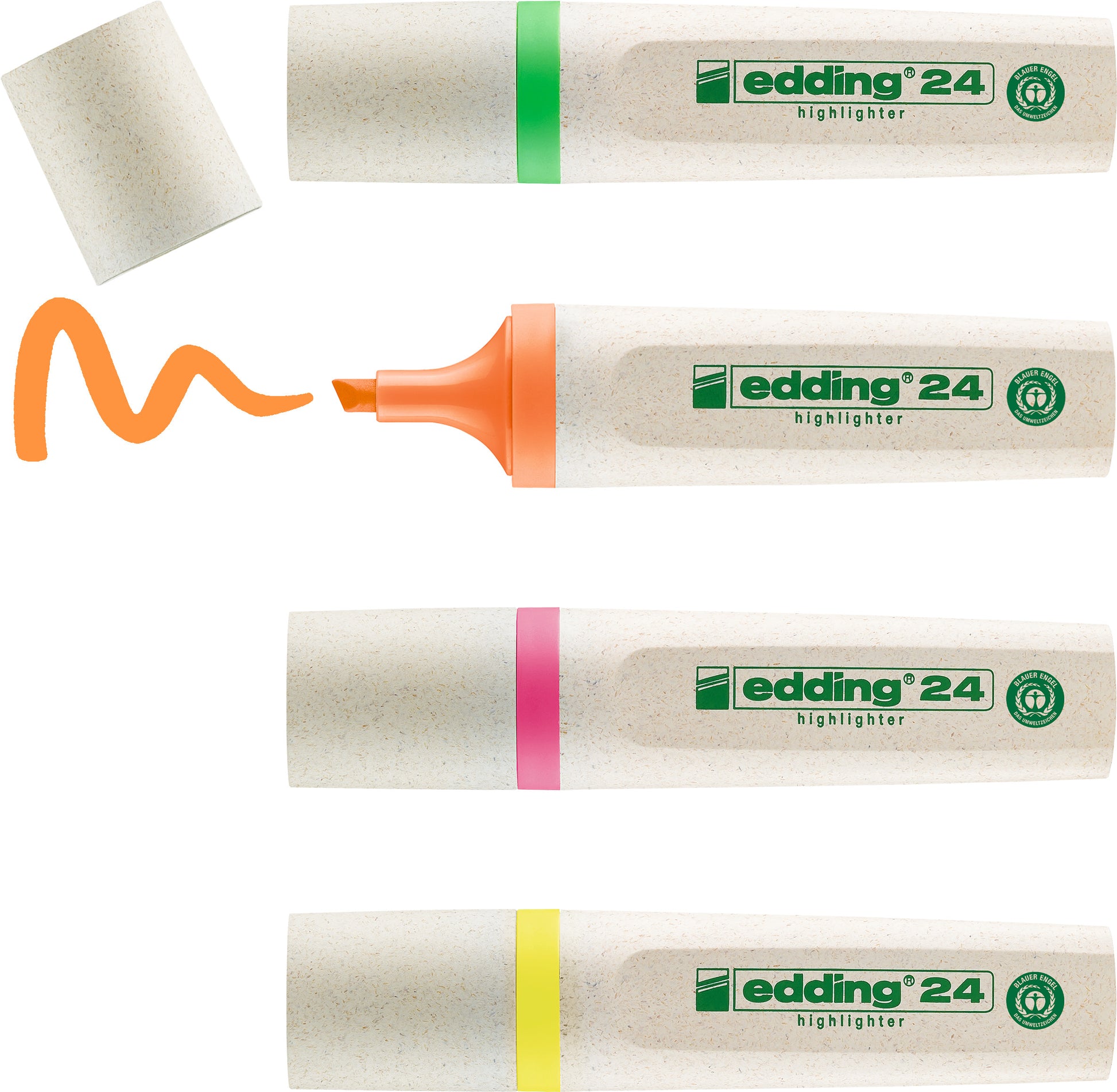 EDDING EcoLine Textmarker 24 2-5mm 24-E4 4-farbig