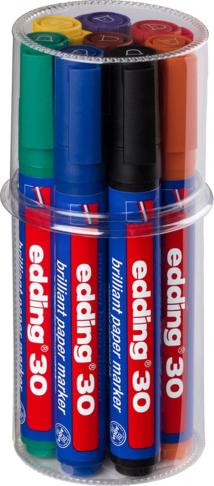 EDDING Permanent Marker 30 30-E8 8 Farben ass.