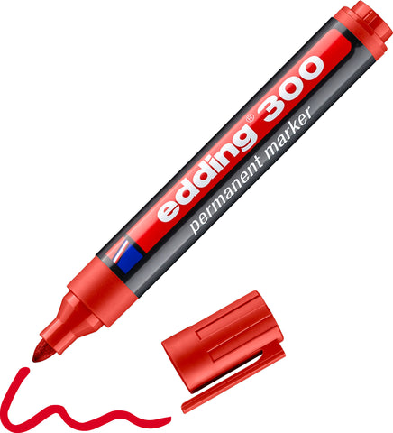 EDDING Permanent Marker 300 1,5-3mm 300-2 rot