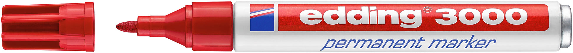 EDDING Permanent Marker 3000 1.5-3mm 3000-2 rot, wasserfest