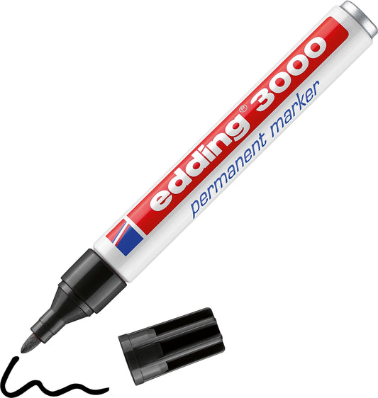EDDING Permanent Marker 3000 1.5-3mm 3000BLI-1 schwarz Blister