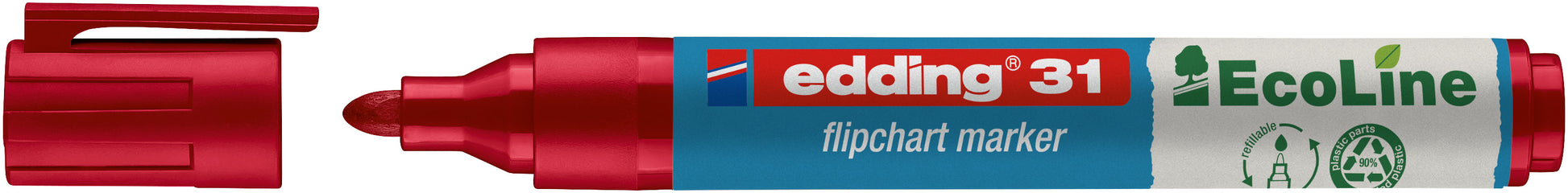 EDDING Flipchart Marker 31 1.5-3mm 31-2 rot