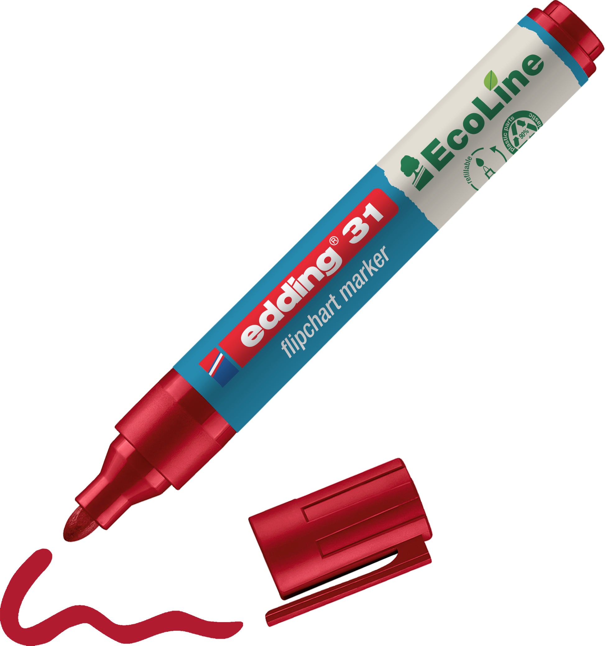 EDDING Flipchart Marker 31 1.5-3mm 31-2 rot